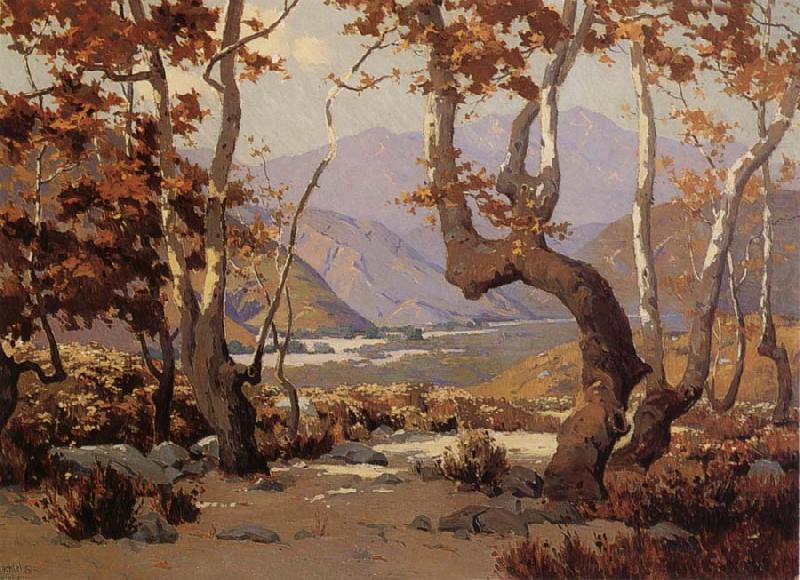 Elmer Wachtel Golder Autumn,Cajon Pass china oil painting image